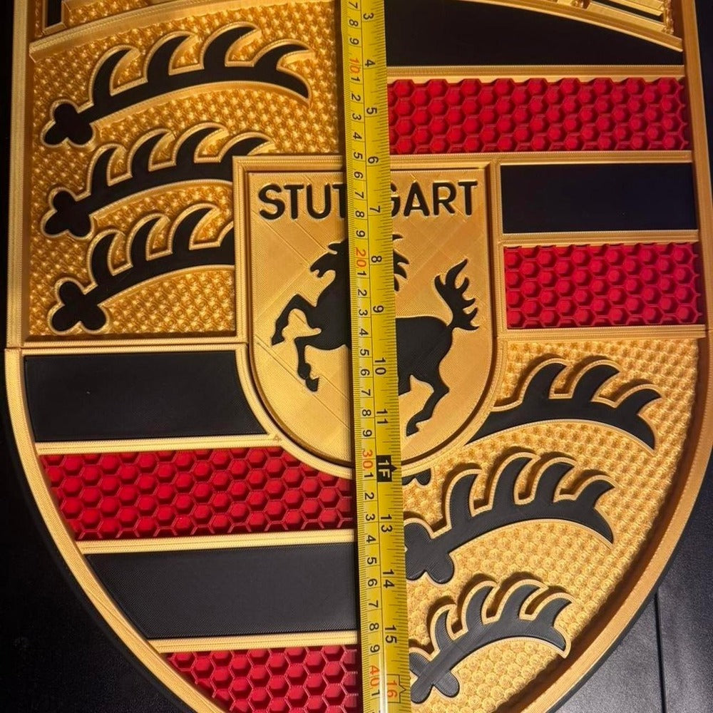 Large Porsche Crest Wall Art (19" x 15") – view 2