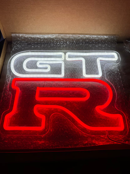 Nissan GT-R LED sign, detail view