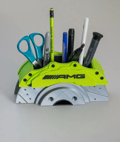 AMG green brake caliper pen holder