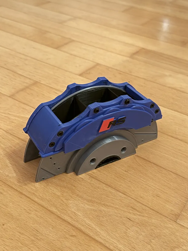 Audi RS blue brake caliper pen holder