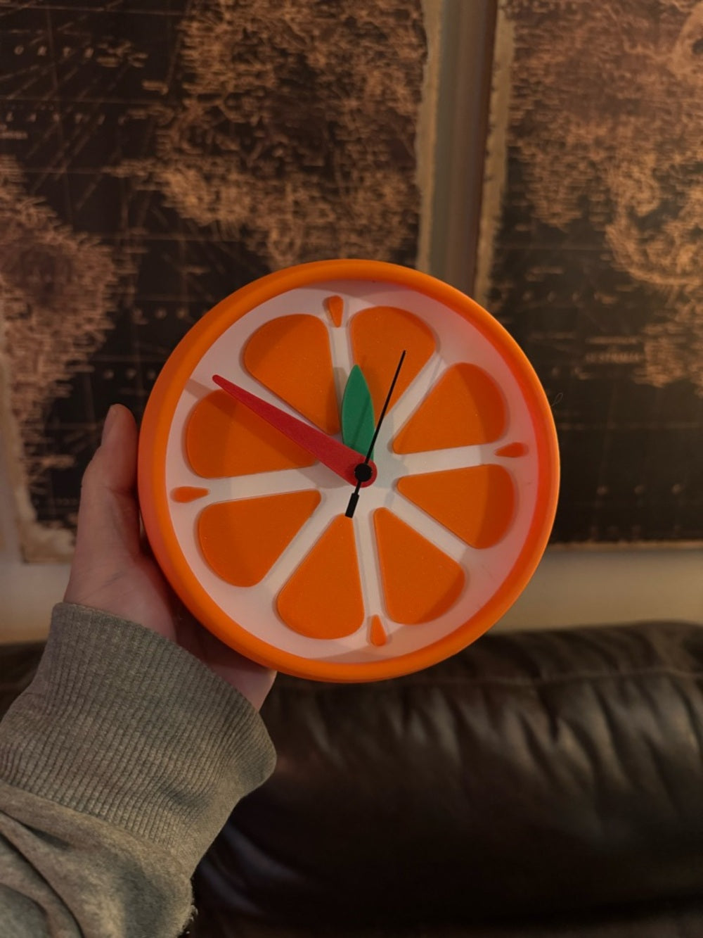 Orange Slice Wall Clock – view 2