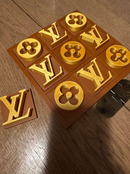 Brown board with gold pieces, full set